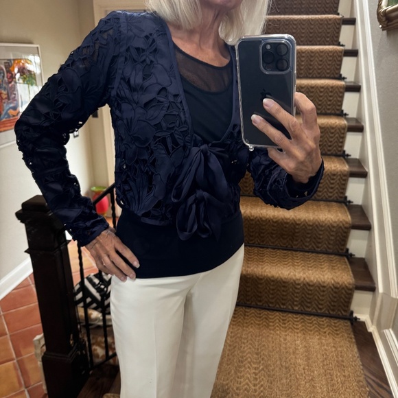 Ramy Brook Jacket , Double Tie Front, size XS - Tank is not included - Picture 13 of 16